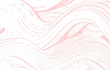 Grunge dokusu. Üzücü pembe iz. Etkileyici bir geçmiş. Gürültü iğrenç grunge dokusu. Artistik bir yüzey. Vektör illüstrasyonu.