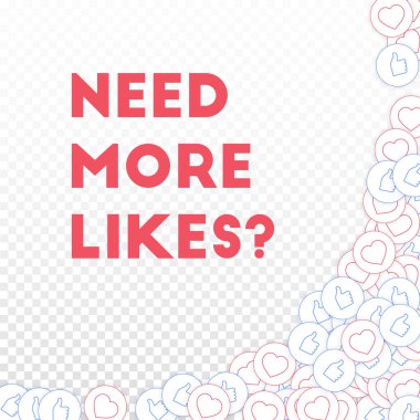 Sosyal medya simgeleri. Daha çok benzer konsept lazım. Düşen parmaklar, yükselen kalpler. Şeffaf şebeke arka planındaki zarif sağ alt köşe elementleri.