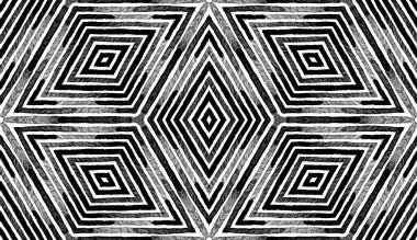 Koyu siyah ve beyaz- Geometrik suluboya. Kusursuz Düzen 'i cezbediyor. El çizgileri. Fırça dokusu. Orijinal Sembol Süsü. Kumaş Bezi Mayo Tasarımı Duvar Kağıdı Paketleme.