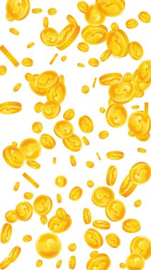 Amerikan dolarları düşüyor. Orijinal dağınık Amerikan Doları. Amerikan parası. Taze ikramiye, servet ya da başarı konsepti. Vektör illüstrasyonu.