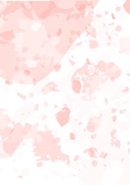 Terrazzo modern soyut şablon. Klasik italyan döşemesinin pembe dokusu. Venedik terrazzo trend vektör arka planı Taşlardan, granitten, kuvarstan, mermerden, betondan yapılmış. 