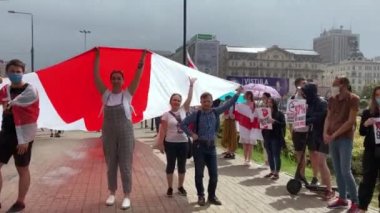 Varşova, Polonya - 27 Haziran 2020: Dayanışma