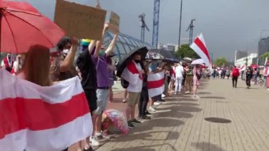 Varşova, Polonya - 27 Haziran 2020: Dayanışma