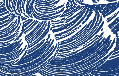 Grunge dokusu. Üzüntü çivit pürüzü. Egzotik bir geçmiş. Gürültü iğrenç grunge dokusu. Güzel sanatsal görünüş. Vektör illüstrasyonu.