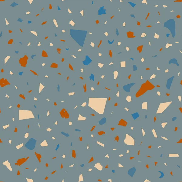 Modello Terrazzo Senza Cuciture Terra Classica Pavimentazione Texture Sfondo Mozzafiato — Vettoriale Stock