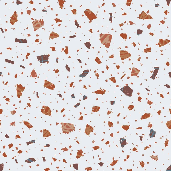 Terrazzo无缝图案 土质的经典地板纹理 由天然石头 花岗岩 大理石和混凝土制成的经典背景 异国无缝特拉佐 — 图库矢量图片