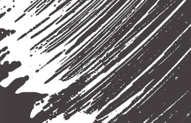 Grunge dokusu. Kederli siyah gri iz. Etkileyici bir geçmiş. Gürültü iğrenç grunge dokusu. Büyüleyici sanatsal yüzey. Vektör illüstrasyonu.