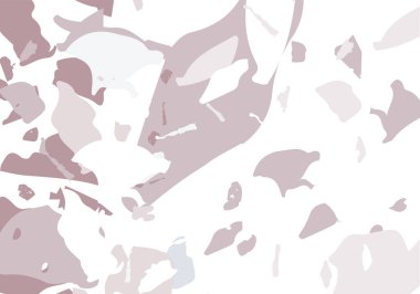 Terrazzo modern soyut şablon. Klasik İtalyan döşemesinin gri dokusu. Taşlardan, granitten, kuvarstan, mermerden, betondan yapılmış arka plan. Venedik terrazzo trend vektör arkaplanı