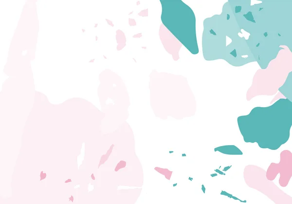 Terrazzo Современный Абстрактный Шаблон Розовая Синяя Фактура Классического Напольного Покрытия — стоковый вектор