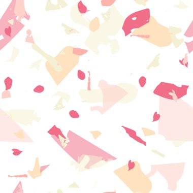 Terrazzo kusursuz desen. Taşlı turuncu gerçekçi mermer dokusu. Doğal taşlardan, granitten, kuvarstan, mermerden, betondan yapılmış arka plan. Terrazzo pürüzsüz desenli serin renklerde. 