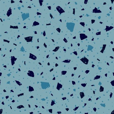 Terrazzo kusursuz desen. Kahverengi klasik döşeme dokusu. Doğal taşlardan, granitten, kuvarstan, mermerden ve betondan yapılmış kalın bir arka plan. Muhteşem dikişsiz terrazzo..