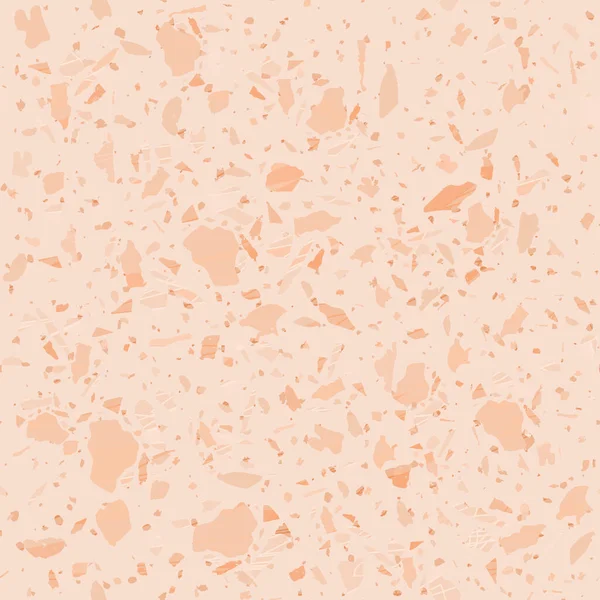 Terrazzo Seamless Pattern Классическая Текстура Пола Шикарный Фон Натуральных Камней — стоковый вектор