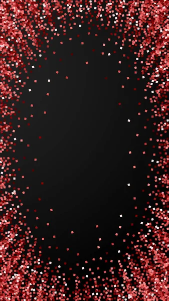 レッドゴールドの輝き高級スパークリングコンフェッティ 黒い背景に小さな金粒子を散乱 劇的なお祝いオーバーレイテンプレート 想像力豊かなベクトル背景 — ストックベクタ