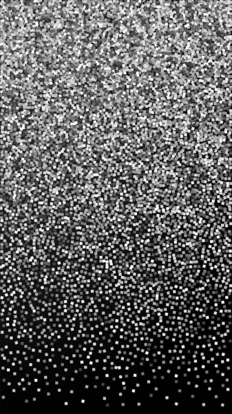 Confettis Étincelants Luxe Paillettes Argent Dispersion Petites Particules Sur Fond — Image vectorielle