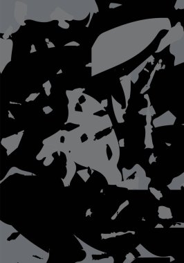 Terrazzo modern soyut şablon. Klasik İtalyan döşemesinin siyah ve beyaz dokusu. Venedik terrazzo trend vektör arka planı Taşlardan, granitten, kuvarstan, mermerden, betondan yapılmış. 