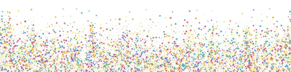 Feestelijke Gedenkwaardige Confetti Feeststerren Kinderachtige Heldere Sterren Witte Achtergrond Schattig — Stockvector