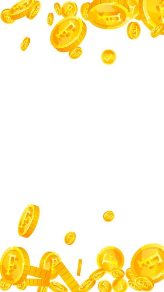 Швейцарські Франки Падають Магнітні Розсіяні Монети Chf Швейцарія Гроші Пам — стоковий вектор