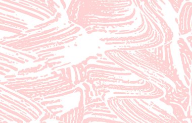 Grunge dokusu. Üzücü pembe iz. Etkileyici bir geçmiş. Gürültü iğrenç grunge dokusu. Canlı sanatsal bir yüzey. Vektör illüstrasyonu.