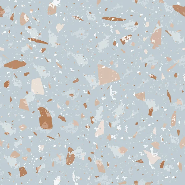 Modello Terrazzo Senza Cuciture Delicato Pavimento Classico Texture Sfondo Classe — Vettoriale Stock