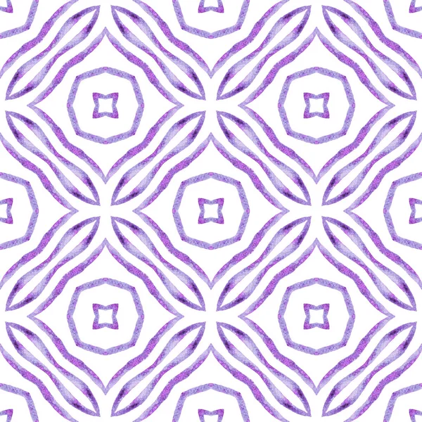 Verano Frontera Exótica Sin Costuras Púrpura Elegante Diseño Boho Chic — Foto de Stock