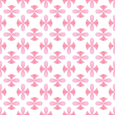 Etnik elle boyanmış desen. Turuncu düzgün boho şık yaz tasarımı. Suluboya yaz etnik sınır düzeni. Tekstil hazır harika baskı, mayo kumaş, duvar kağıdı, ambalaj.. 