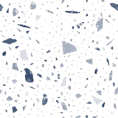 Terrazzo kusursuz desen. Nazik klasik döşeme dokusu. Doğal taşlardan, granitten, kuvarstan, mermerden ve betondan yapılmış klas bir arka plan. Egzotik dikişsiz terrazzo.