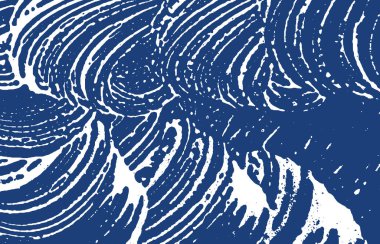 Grunge dokusu. Üzüntü çivit pürüzü. Egzotik bir geçmiş. Gürültü iğrenç grunge dokusu. Güzel sanatsal bir yüzey. Vektör illüstrasyonu.