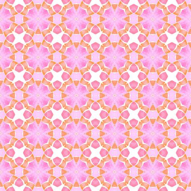 Çizgili el çizimi tasarımı. Turuncu enfes boho şık yaz tasarımı. Tekstil hazır ilahi baskı, mayo kumaş, duvar kağıdı, ambalaj. Çizgili çizgili sınır çizgisi tekrarlanıyor.