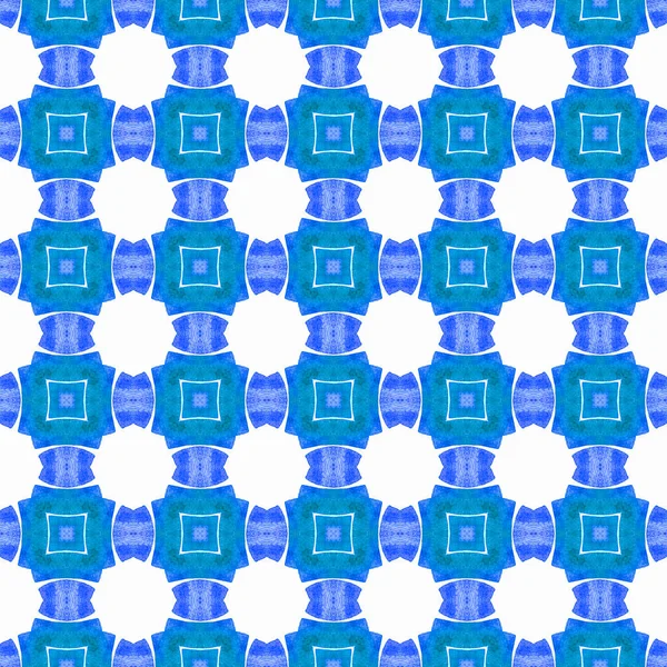 Textiel Klaar Fabelachtige Print Badmode Stof Behang Verpakking Blauw Schattig — Stockfoto