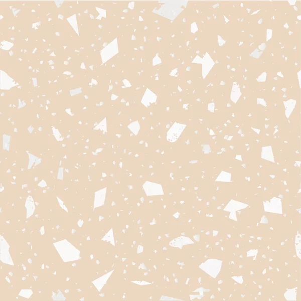 Modèle Sans Couture Terrazzo Texture Douce Plancher Classique Fond Chic — Image vectorielle