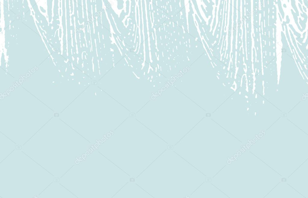 Grunge texture. Distress blue rough trace. Comely background. Noise dirty grunge texture. Ravishing artistic surface. Vector illustration.