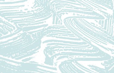 Grunge dokusu. Üzücü mavi iz. Etkileyici bir arka plan. Gürültü iğrenç grunge dokusu. Simetrik sanatsal yüzey. Vektör illüstrasyonu.