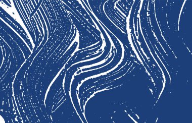 Grunge dokusu. Üzüntü çivit pürüzü. Olağanüstü bir geçmişi var. Gürültü iğrenç grunge dokusu. Simetrik sanatsal yüzey. Vektör illüstrasyonu.