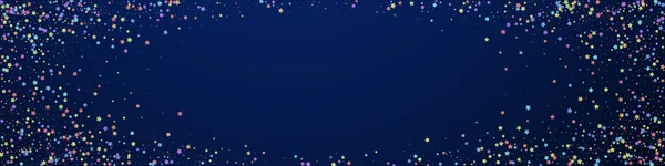 Confeti Festivo Adorable Estrellas Celebración Estrellas Coloridas Pequeñas Sobre Fondo — Vector de stock