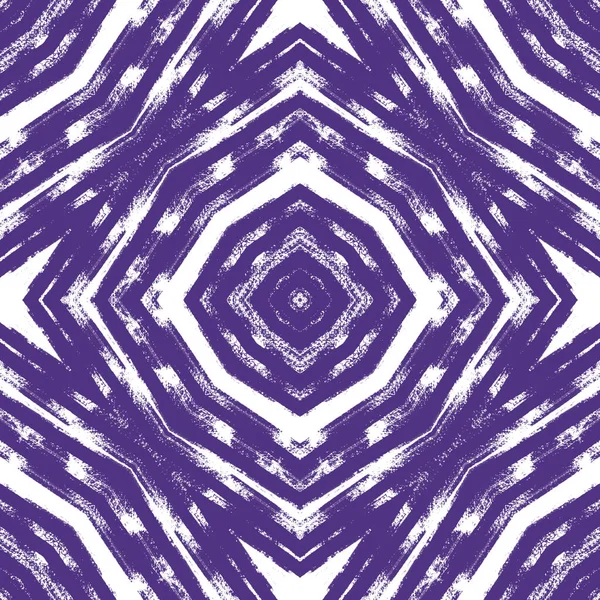 Mosaico Sem Costura Padrão Caleidoscópio Simétrico Roxo Retro Mosaico Design — Fotografia de Stock