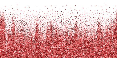 Kırmızı altın parıltılı lüks konfeti. Beyaz arka planda dağılmış küçük altın parçacıkları. Güzel bir şablon. Popüler vektör illüstrasyonu.