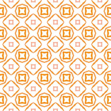 Egzotik, pürüzsüz desen. Turuncu tuhaf boho şık yaz tasarımı. Yaz, egzotik, pürüzsüz sınır. Tekstil hazır iyi görünümlü baskı, mayo kumaş, duvar kağıdı, ambalaj..