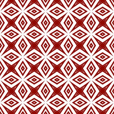 Geometrik dikişsiz desen. Kestane rengi simetrik kaleydoskop. El çizimi geometrik kusursuz tasarım. Tekstil hazır harika baskı, mayo kumaş, duvar kağıdı, ambalaj.. 