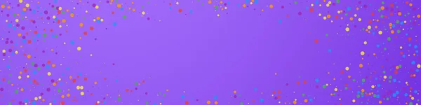 Confeti Festivo Imaginativo Estrellas Celebración Colorido Confeti Sobre Fondo Violeta — Vector de stock
