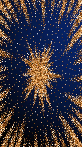 Rood Rond Goud Glitter Luxe Sprankelende Confetti Verspreid Kleine Gouddeeltjes — Stockvector