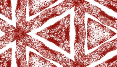 Geometrik dikişsiz desen. Kestane rengi simetrik kaleydoskop. Tekstil hazır ekstatik baskı, mayo kumaş, duvar kağıdı, ambalaj. El çizimi geometrik kusursuz tasarım. 