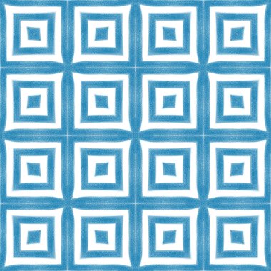 Tekrar eden mayo tasarımı. Mavi simetrik kaleydoskop. Tekstil hazır ilginç baskılar, mayo kumaş, duvar kağıdı, ambalaj. Yaz şapkası süsleme deseni.