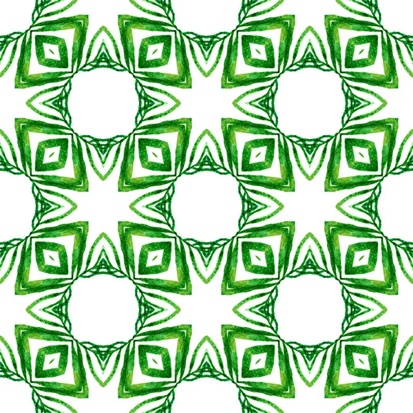 Frontera Verde Orgánica Moda Verde Encantador Diseño Boho Chic Verano — Foto de Stock