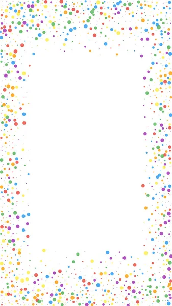 Festive Bewitching Confetti Celebration Stars Colorful Confetti White Background Graceful — Stock Vector