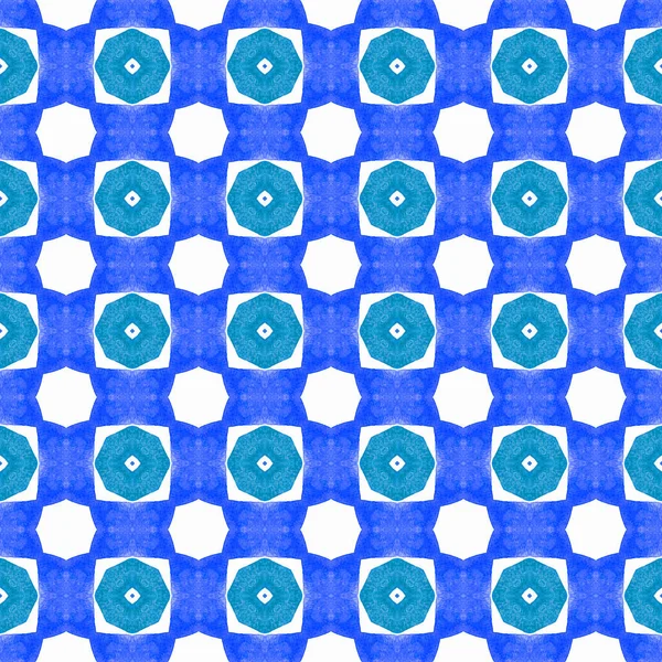 Tekstylia Gotowe Nowoczesny Druk Tkaniny Stroje Kąpielowe Tapety Opakowanie Niebieski — Zdjęcie stockowe