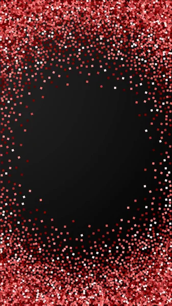 Rood Goud Glitter Luxe Sprankelende Confetti Verspreid Kleine Gouddeeltjes Zwarte — Stockvector