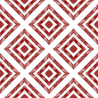 Geometrik dikişsiz desen. Şarap kırmızı simetrik