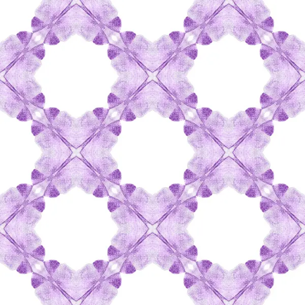 Exotic Seamless Pattern Purple Cute Boho Chic Summer Design Textile — Foto de Stock