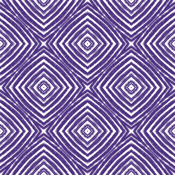 モザイクシームレスパターン 紫色の対称万華鏡の背景 レトロなモザイクシームレスなデザイン テキスタイルレディ崇高なプリント 水着生地 ラッピング — ストック写真