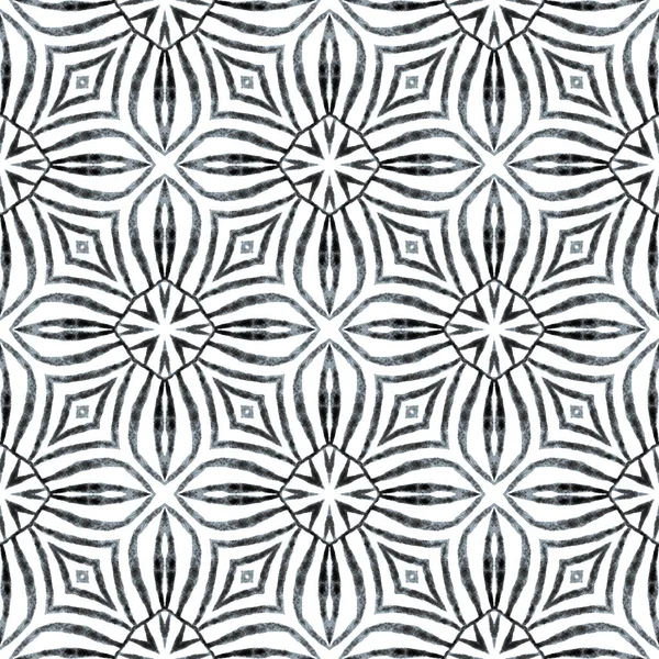 Textile Ready Precious Print Swimwear Fabric Wallpaper Wrapping Black White — Stock Photo, Image